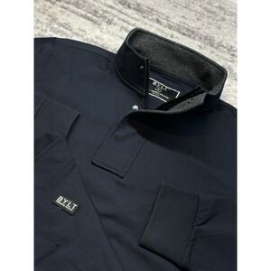 BYLT Elite Fairway Jacket Pullover Mens Medium Black Performance GOLF $145